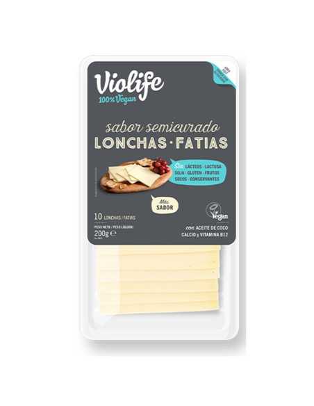 Lonchas veganas sabor semicurado 200gr Violife Lonchas veganas sabor semicurado 200gr Violife